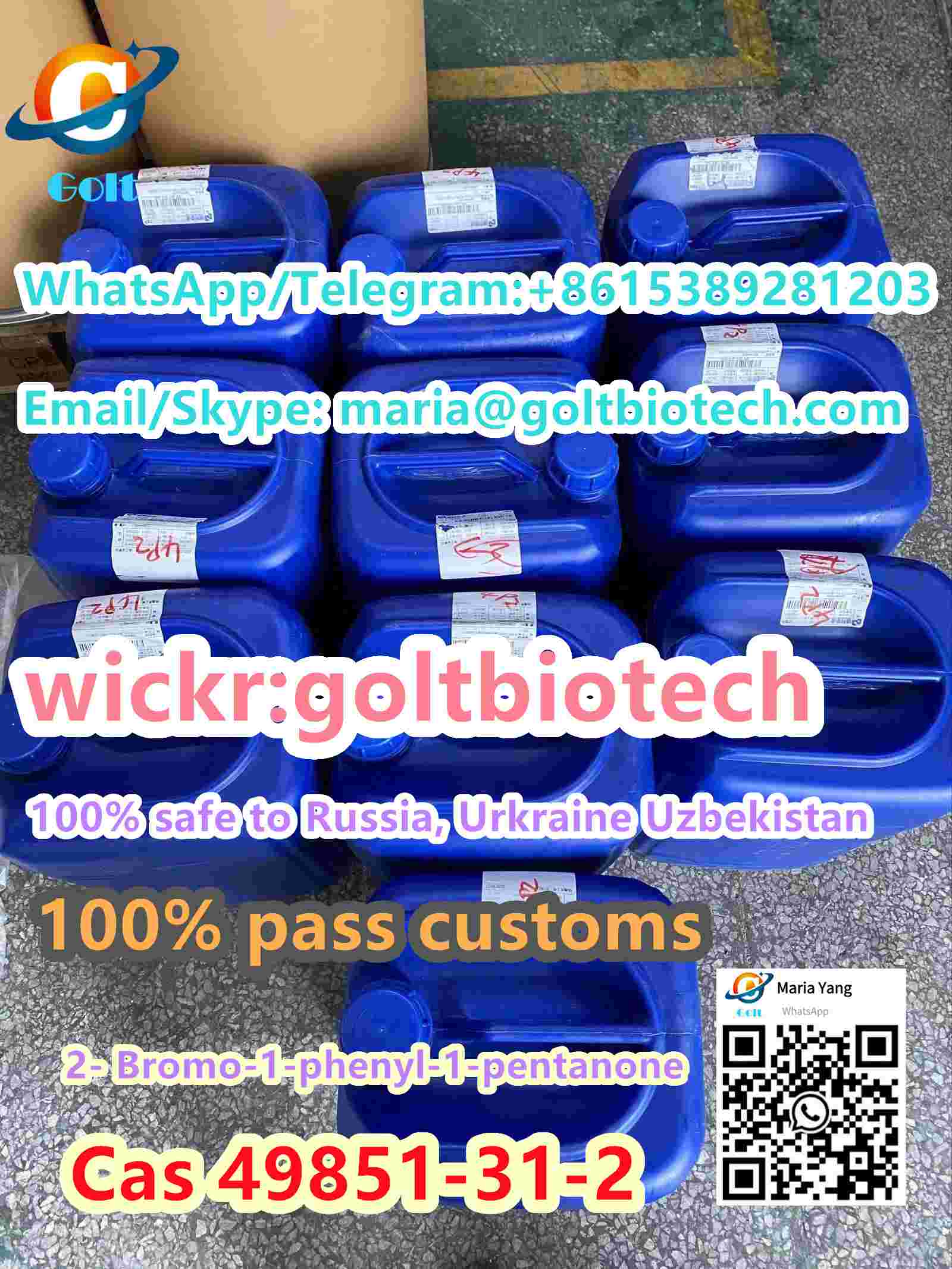 Rich stock 2-Bromovalerophenone Cas 49851-31-2 100% safe delivery to Russia Ukraine Uzbekistan Wickr